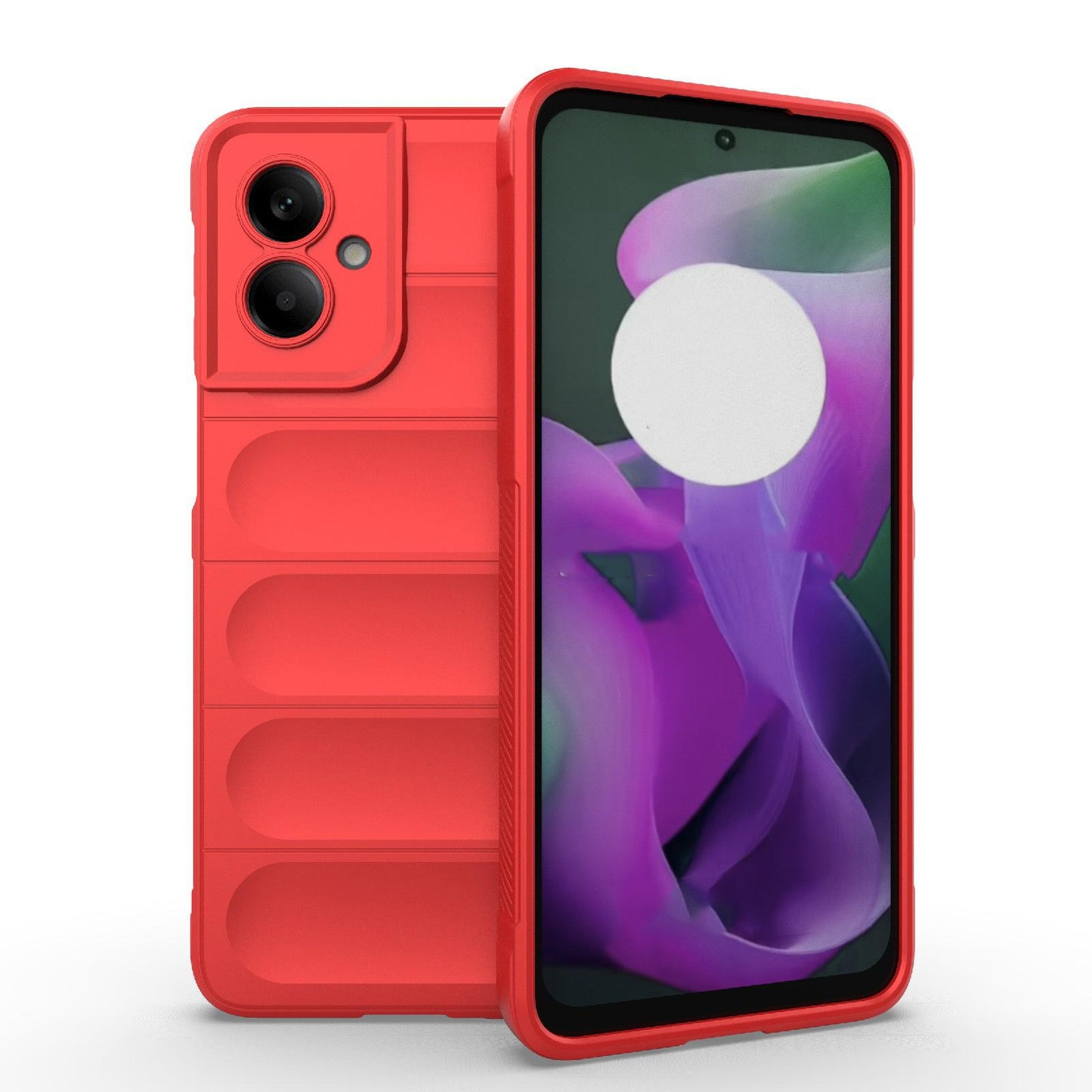 Motorola Moto G55 5G Magic Shield TPU + Flannel Protective Phone Case Cover, Shockproof Scratch Resistant