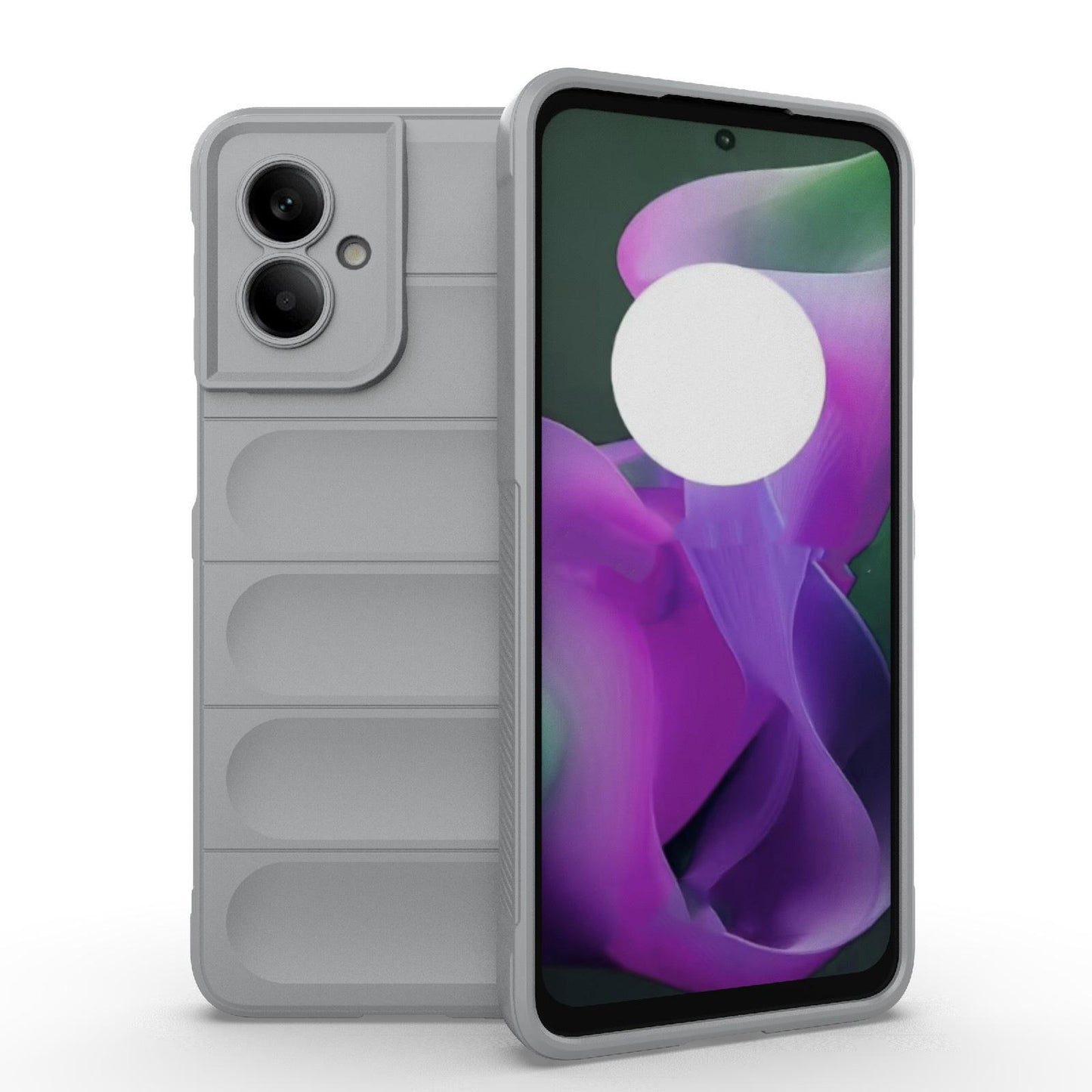 Motorola Moto G55 5G Magic Shield TPU + Flannel Protective Phone Case Cover, Shockproof Scratch Resistant