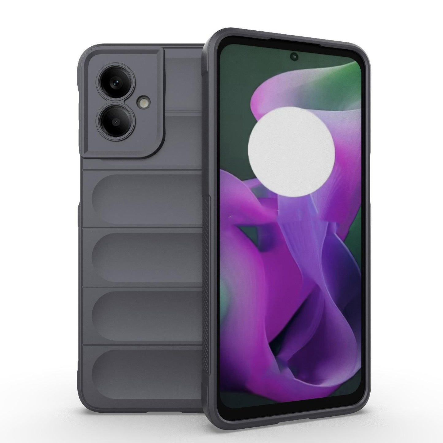 Motorola Moto G55 5G Magic Shield TPU + Flannel Protective Phone Case Cover, Shockproof Scratch Resistant