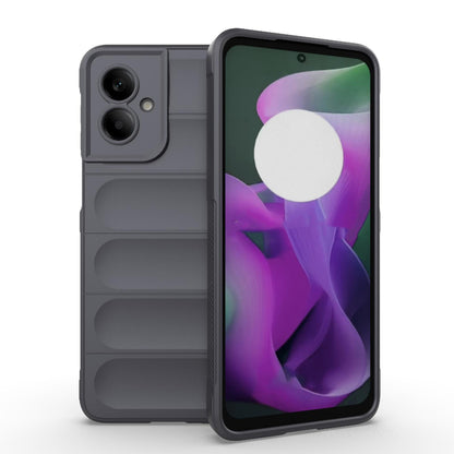 Motorola Moto G55 5G Magic Shield TPU + Flannel Protective Phone Case Cover, Shockproof Scratch Resistant