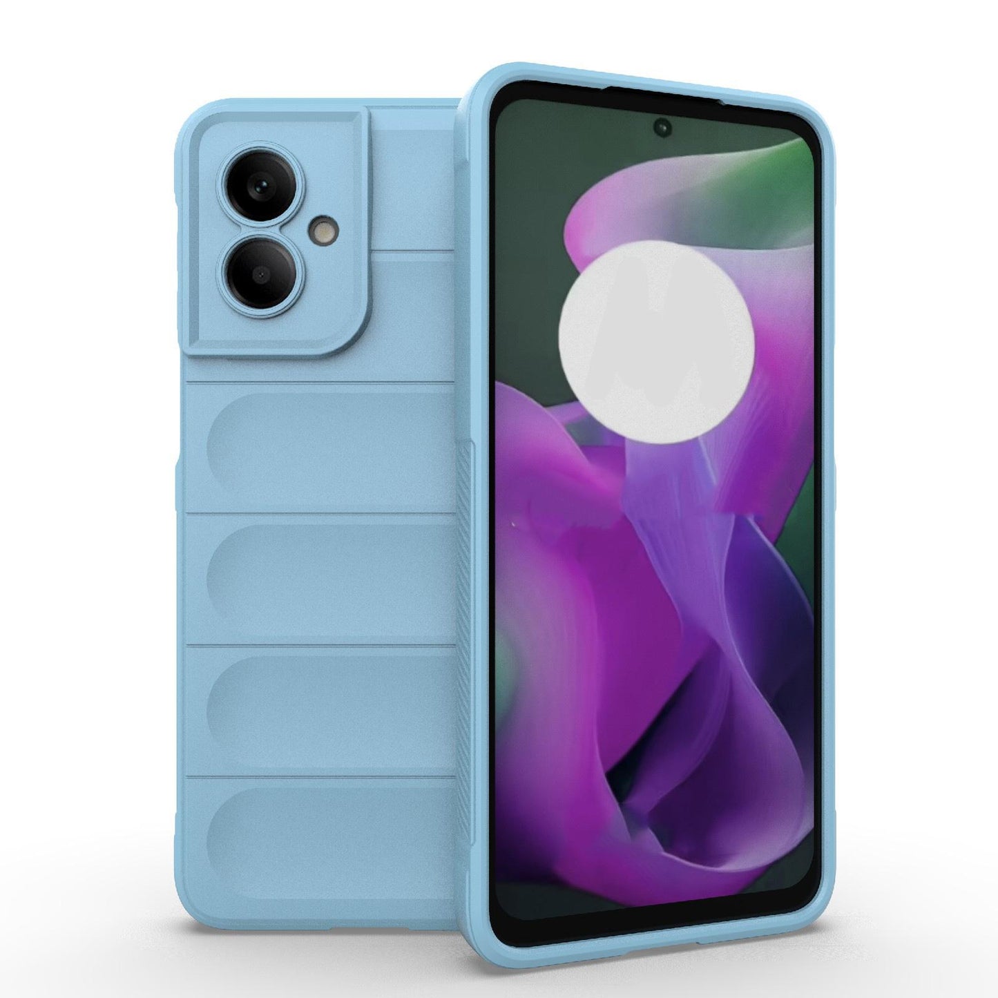 Motorola Moto G55 5G Magic Shield TPU + Flannel Protective Phone Case Cover, Shockproof Scratch Resistant