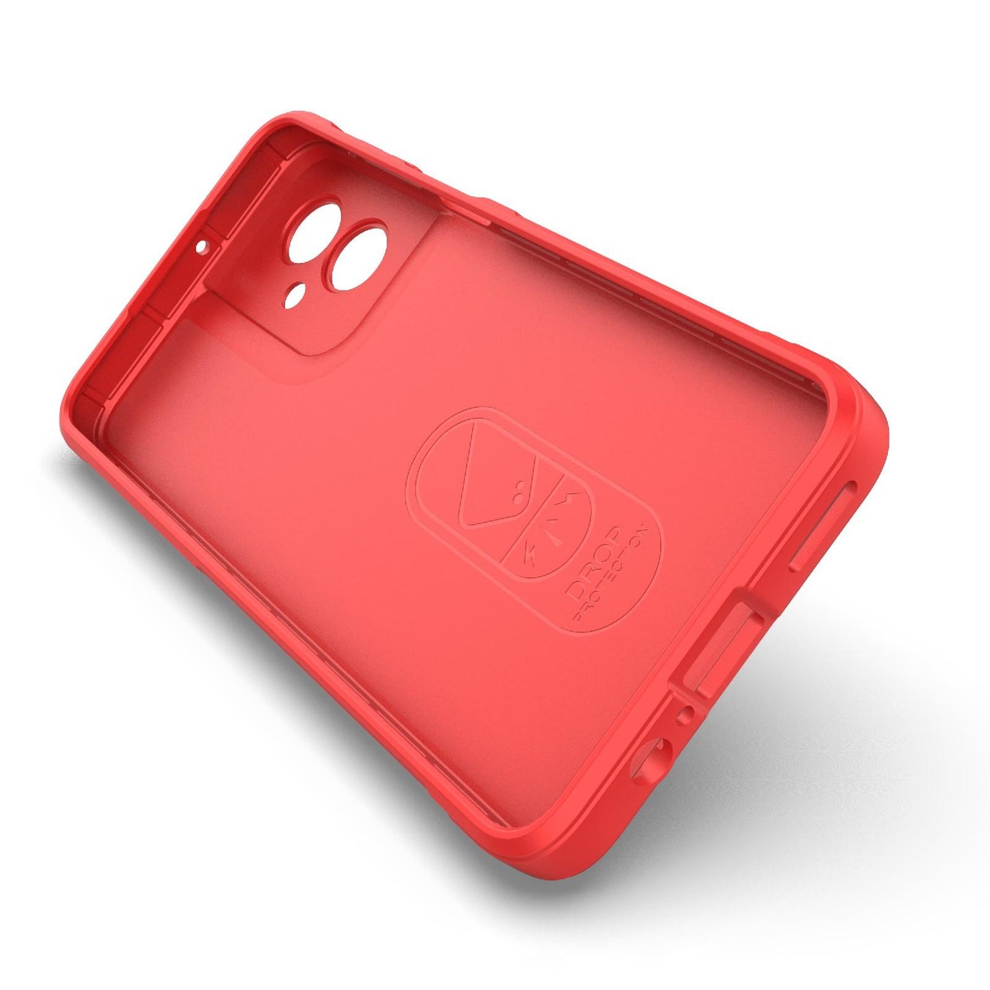 Motorola Moto G55 5G Magic Shield TPU + Flannel Protective Phone Case Cover, Shockproof Scratch Resistant