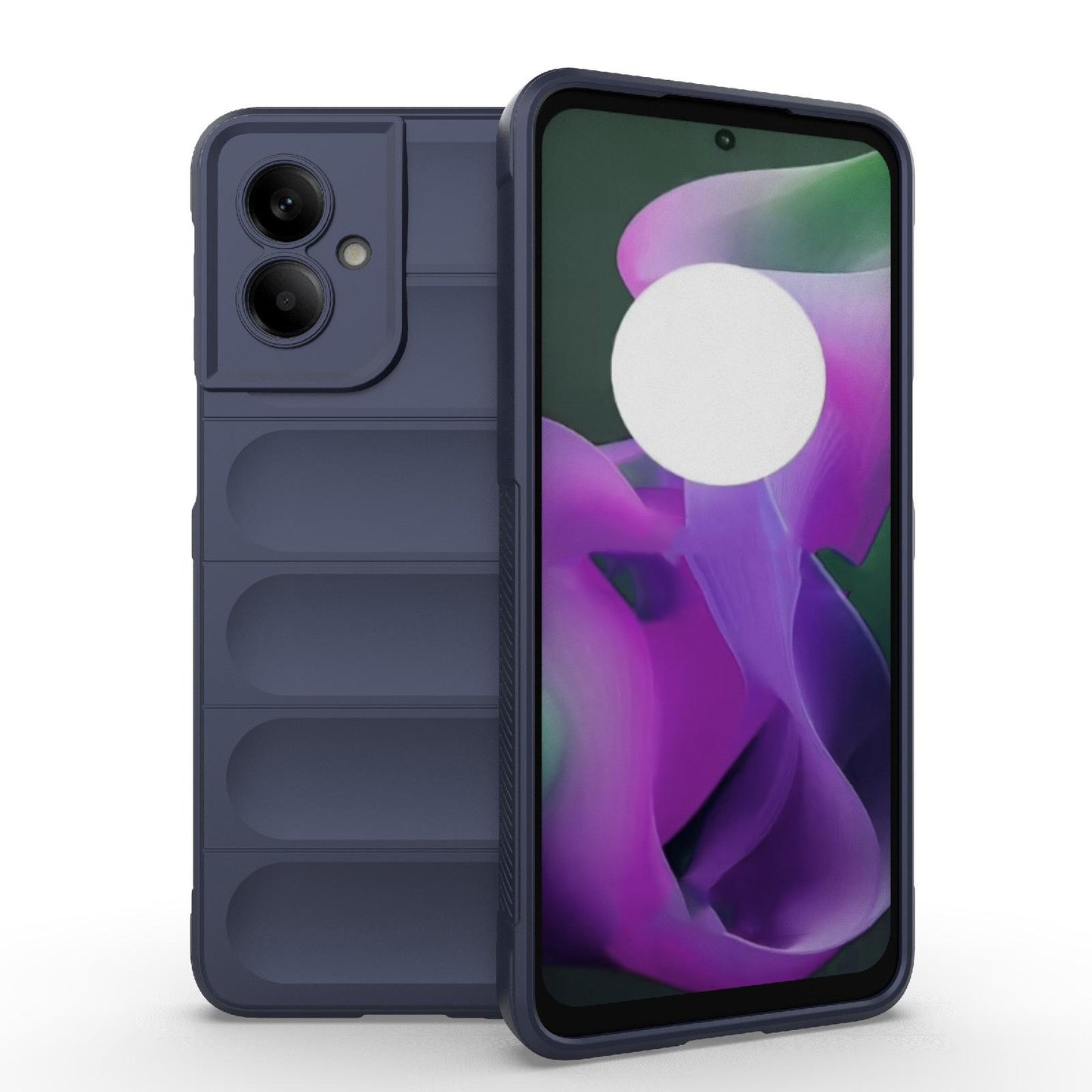 Motorola Moto G55 5G Magic Shield TPU + Flannel Protective Phone Case Cover, Shockproof Scratch Resistant