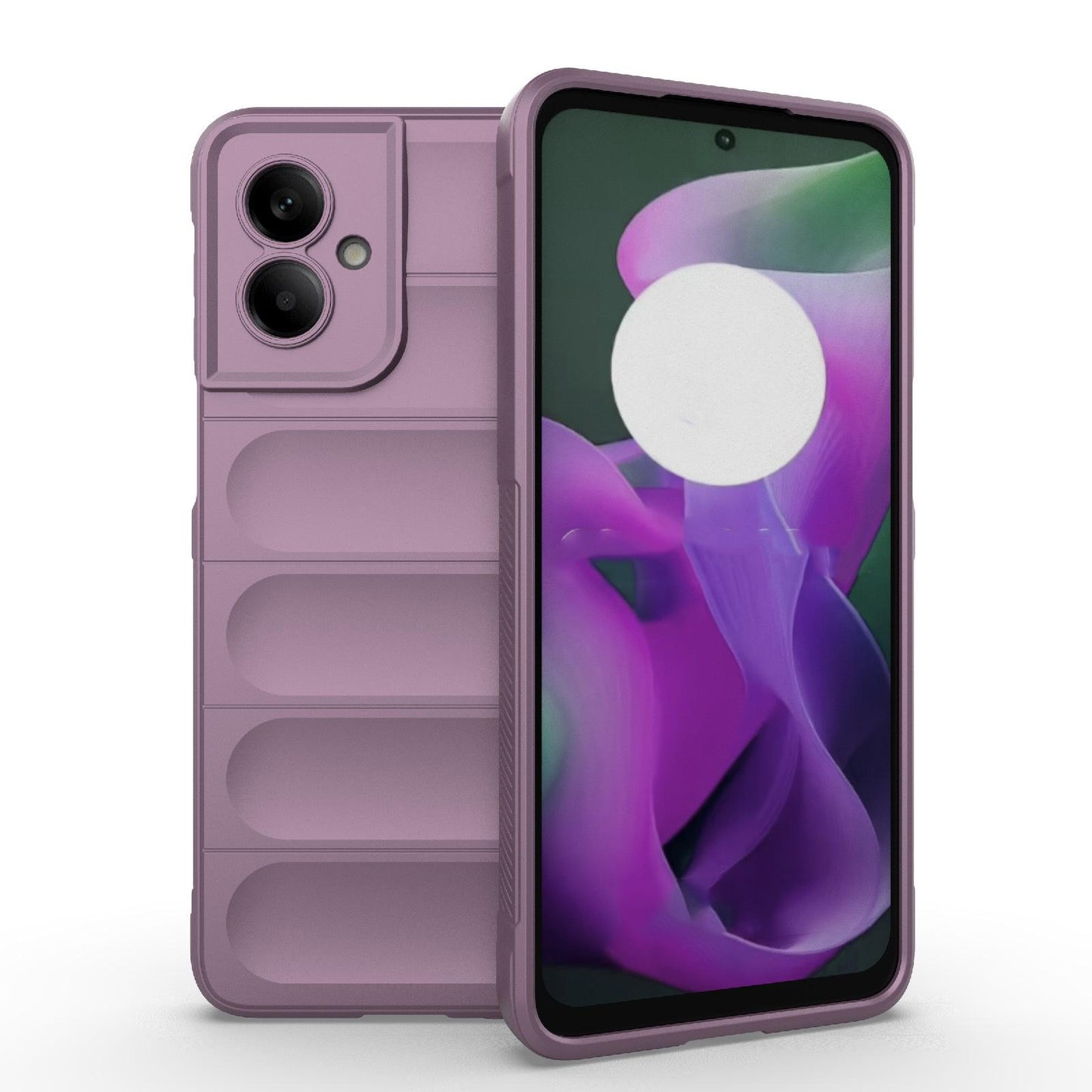 Motorola Moto G55 5G Magic Shield TPU + Flannel Protective Phone Case Cover, Shockproof Scratch Resistant