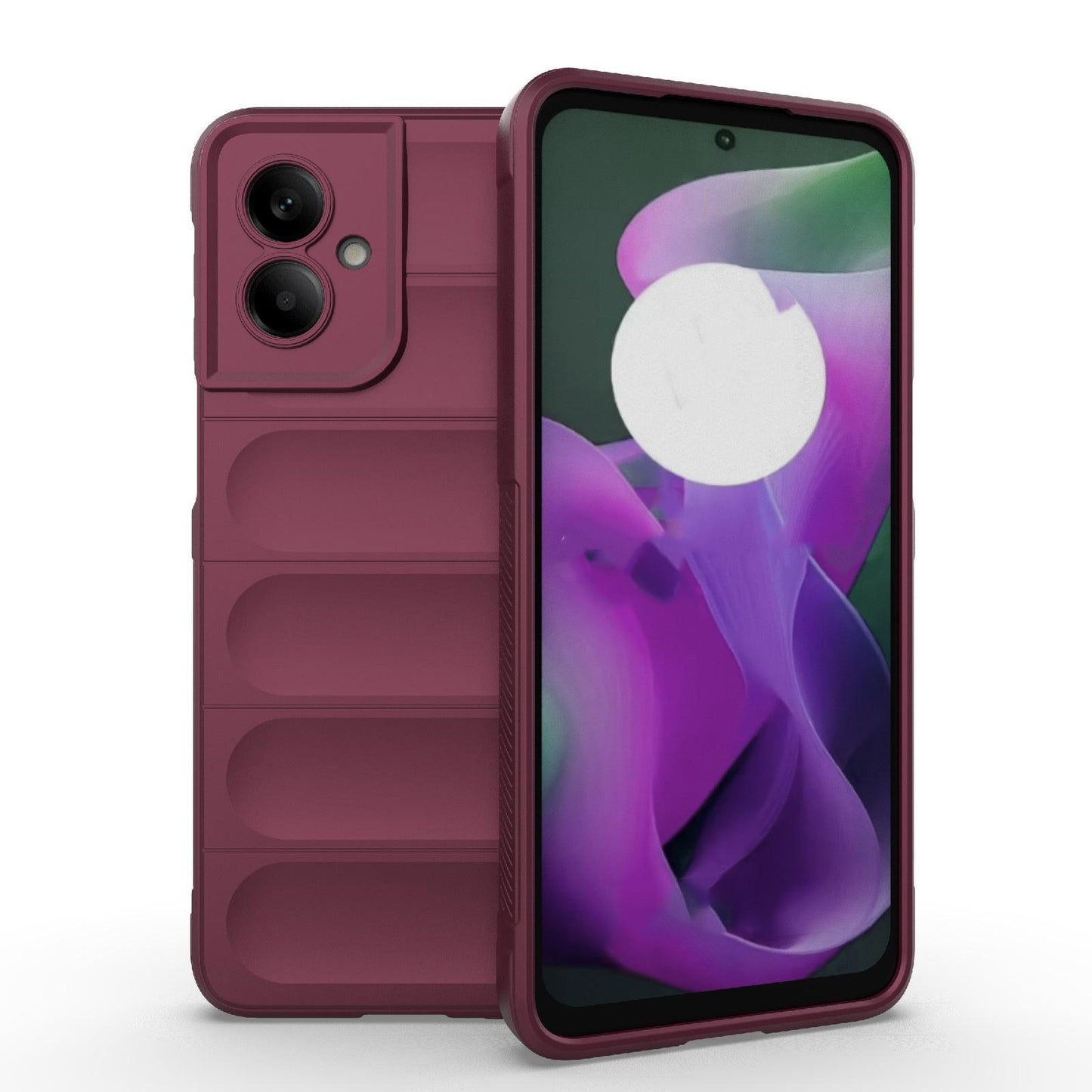 Motorola Moto G55 5G Magic Shield TPU + Flannel Protective Phone Case Cover, Shockproof Scratch Resistant