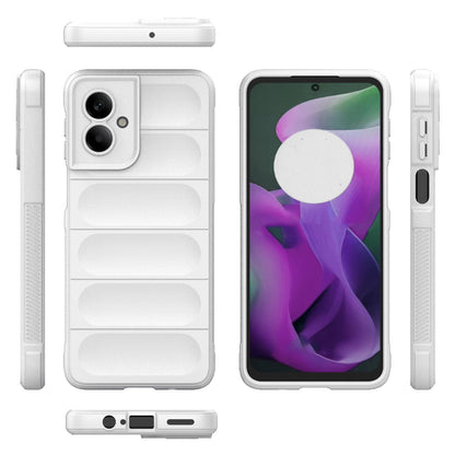 Motorola Moto G55 5G Magic Shield TPU + Flannel Protective Phone Case Cover, Shockproof Scratch Resistant