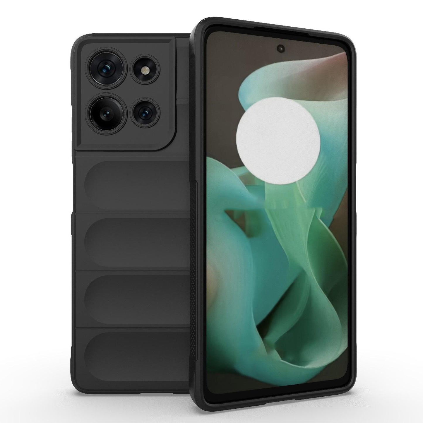 Motorola Moto G75 5G Magic Shield TPU + Flannel Protective Phone Case Cover, Shockproof Scratch Resistant
