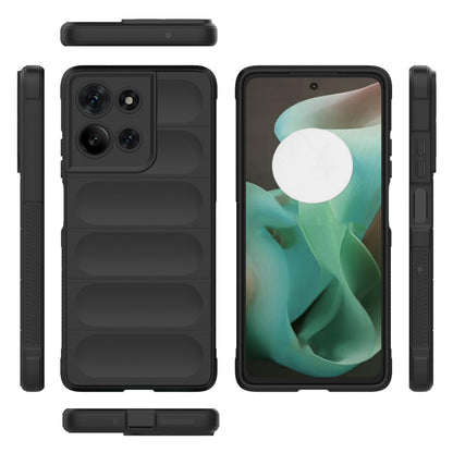 Motorola Moto G75 5G Magic Shield TPU + Flannel Protective Phone Case Cover, Shockproof Scratch Resistant