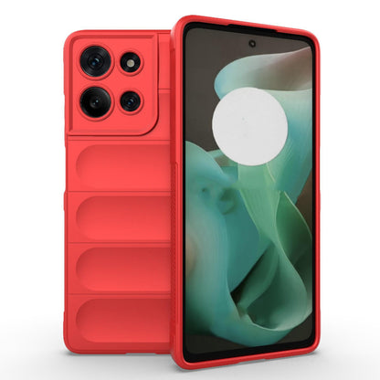 Motorola Moto G75 5G Magic Shield TPU + Flannel Protective Phone Case Cover, Shockproof Scratch Resistant
