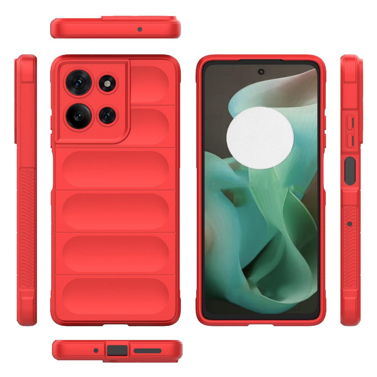 Motorola Moto G75 5G Magic Shield TPU + Flannel Protective Phone Case Cover, Shockproof Scratch Resistant
