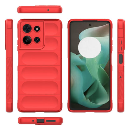 Motorola Moto G75 5G Magic Shield TPU + Flannel Protective Phone Case Cover, Shockproof Scratch Resistant