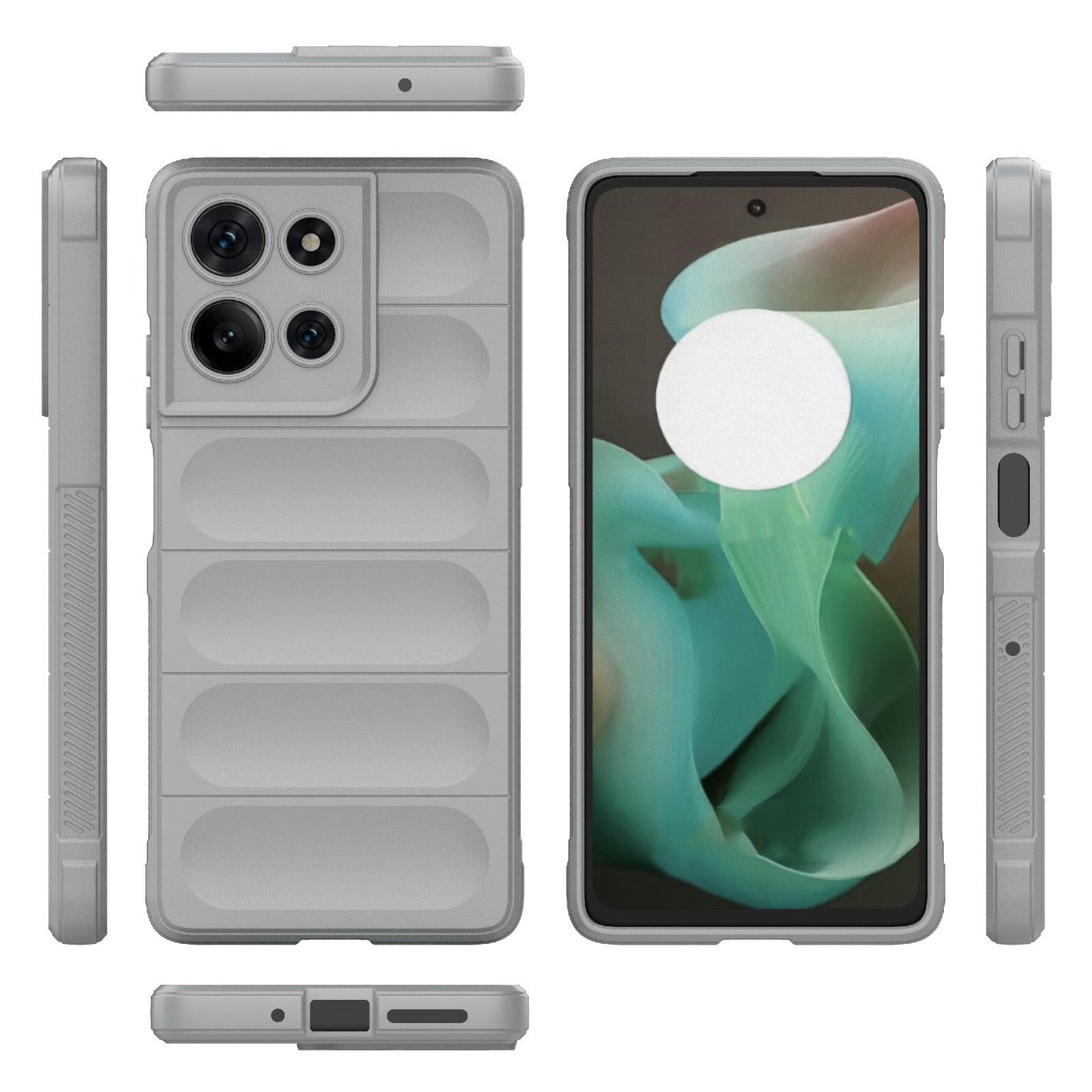 Motorola Moto G75 5G Magic Shield TPU + Flannel Protective Phone Case Cover, Shockproof Scratch Resistant
