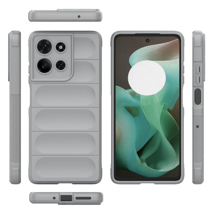 Motorola Moto G75 5G Magic Shield TPU + Flannel Protective Phone Case Cover, Shockproof Scratch Resistant