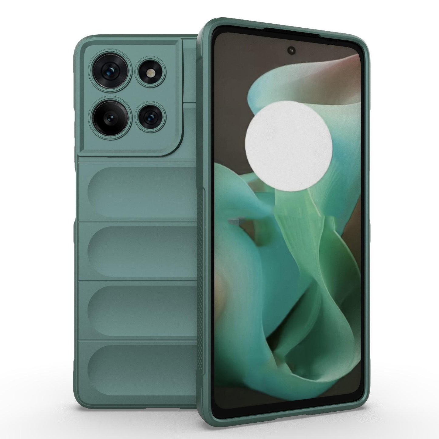 Motorola Moto G75 5G Magic Shield TPU + Flannel Protective Phone Case Cover, Shockproof Scratch Resistant