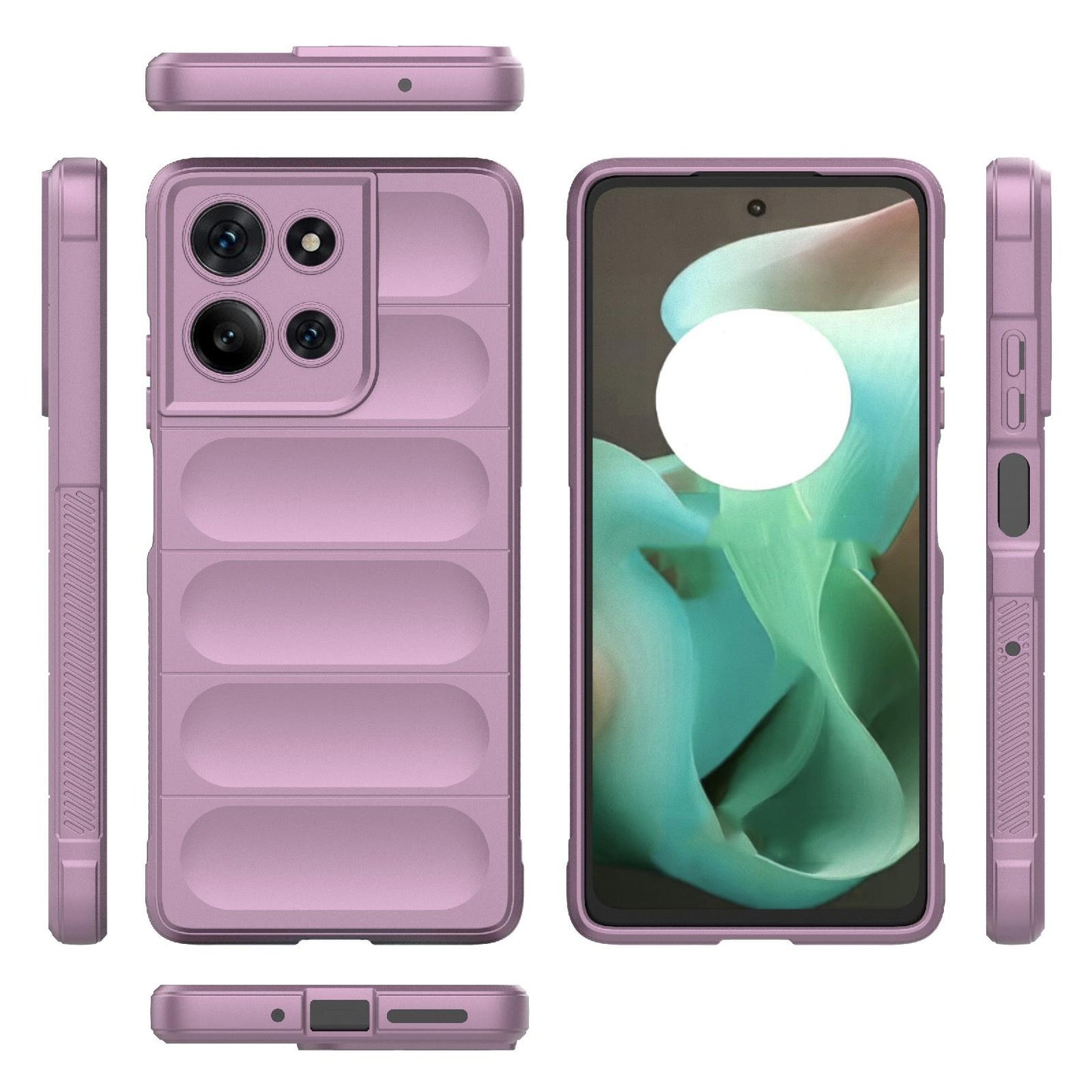 Motorola Moto G75 5G Magic Shield TPU + Flannel Protective Phone Case Cover, Shockproof Scratch Resistant
