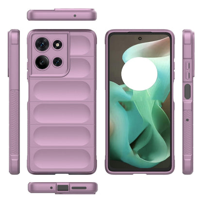 Motorola Moto G75 5G Magic Shield TPU + Flannel Protective Phone Case Cover, Shockproof Scratch Resistant