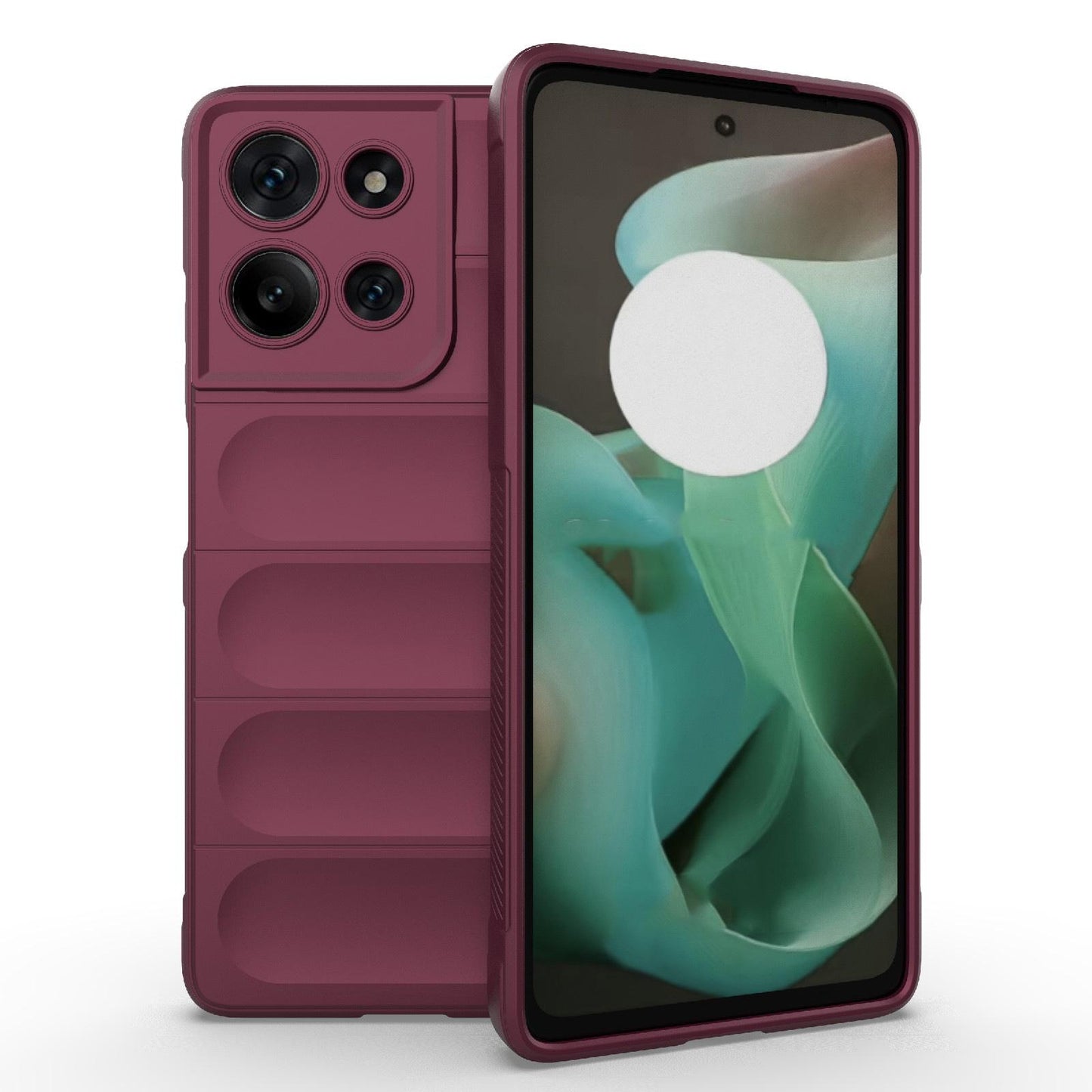 Motorola Moto G75 5G Magic Shield TPU + Flannel Protective Phone Case Cover, Shockproof Scratch Resistant