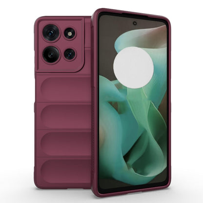 Motorola Moto G75 5G Magic Shield TPU + Flannel Protective Phone Case Cover, Shockproof Scratch Resistant