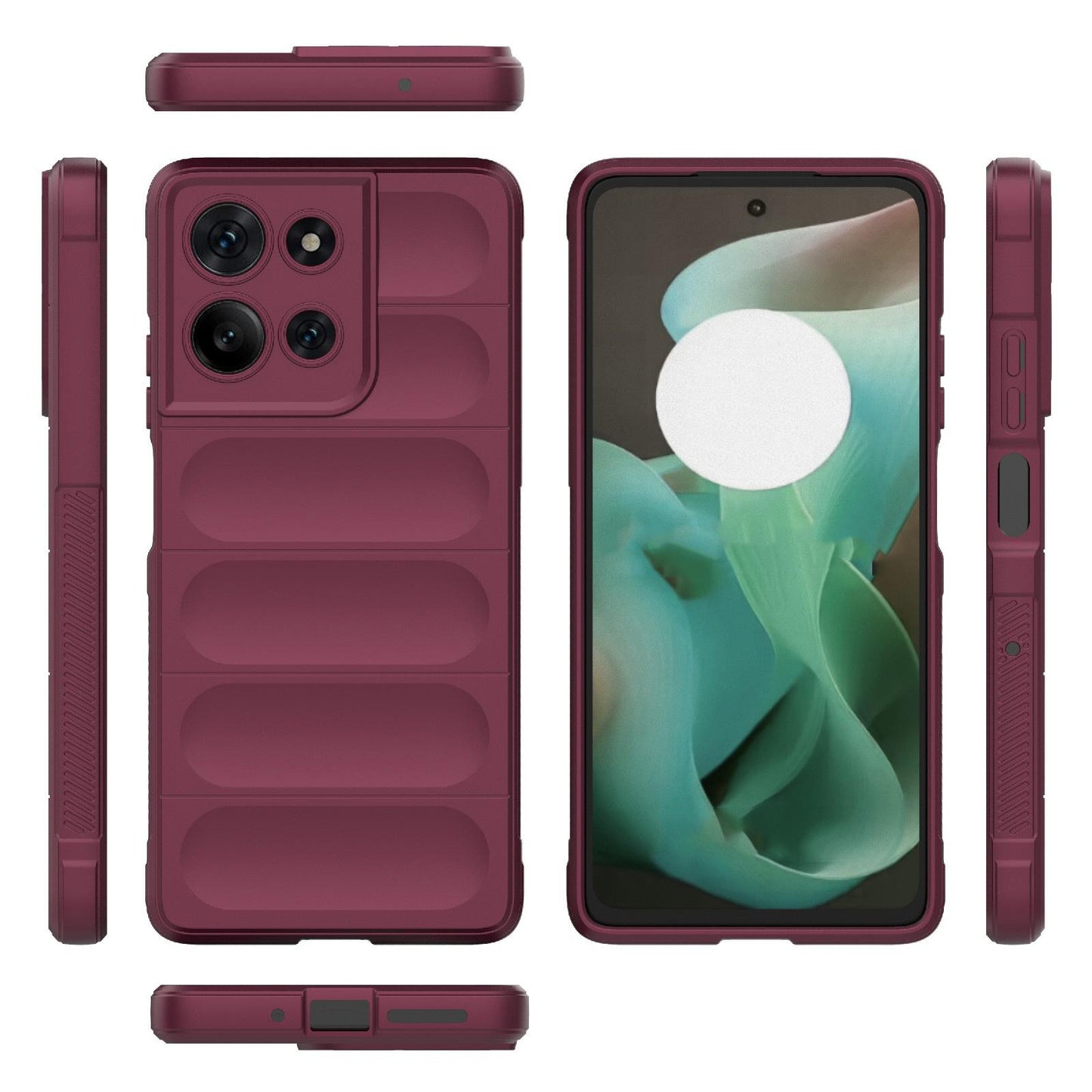 Motorola Moto G75 5G Magic Shield TPU + Flannel Protective Phone Case Cover, Shockproof Scratch Resistant