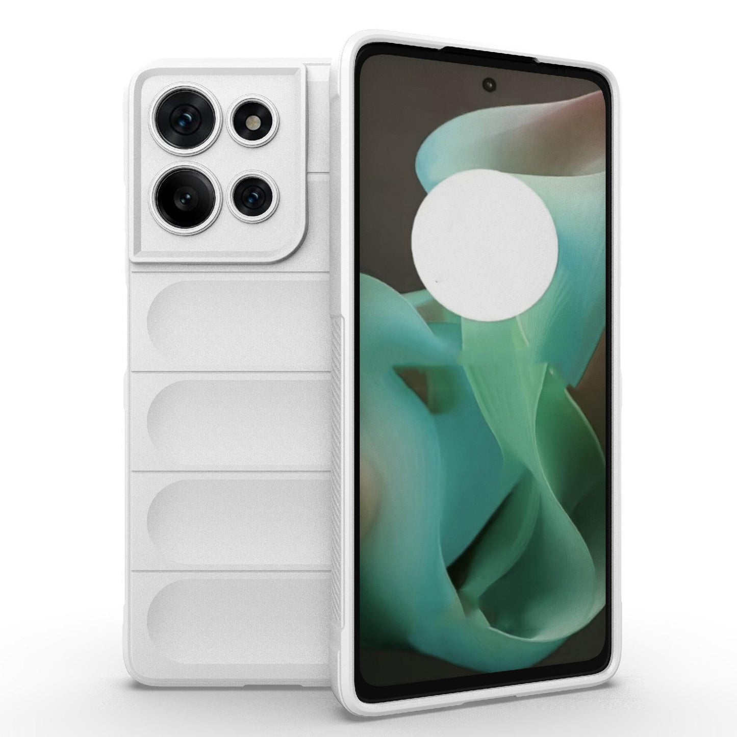 Motorola Moto G75 5G Magic Shield TPU + Flannel Protective Phone Case Cover, Shockproof Scratch Resistant
