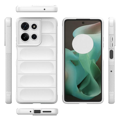 Motorola Moto G75 5G Magic Shield TPU + Flannel Protective Phone Case Cover, Shockproof Scratch Resistant