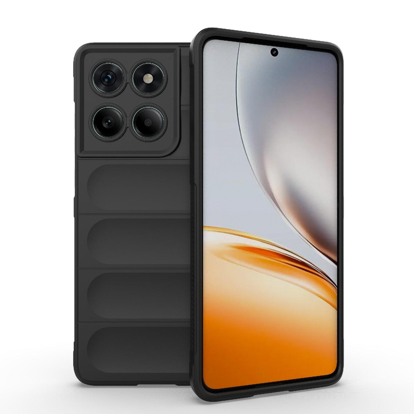 Motorola Edge 60 Fusion 5G Magic Shield TPU + Flannel Protective Phone Case Cover, Shockproof Scratch Resistant