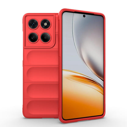 Motorola Edge 60 Fusion 5G Magic Shield TPU + Flannel Protective Phone Case Cover, Shockproof Scratch Resistant