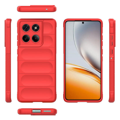 Motorola Edge 60 Fusion 5G Magic Shield TPU + Flannel Protective Phone Case Cover, Shockproof Scratch Resistant