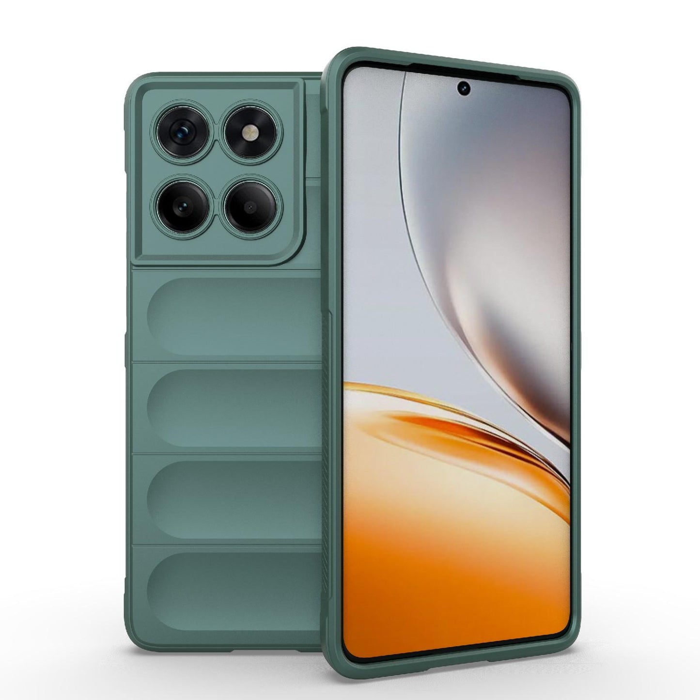 Motorola Edge 60 Fusion 5G Magic Shield TPU + Flannel Protective Phone Case Cover, Shockproof Scratch Resistant