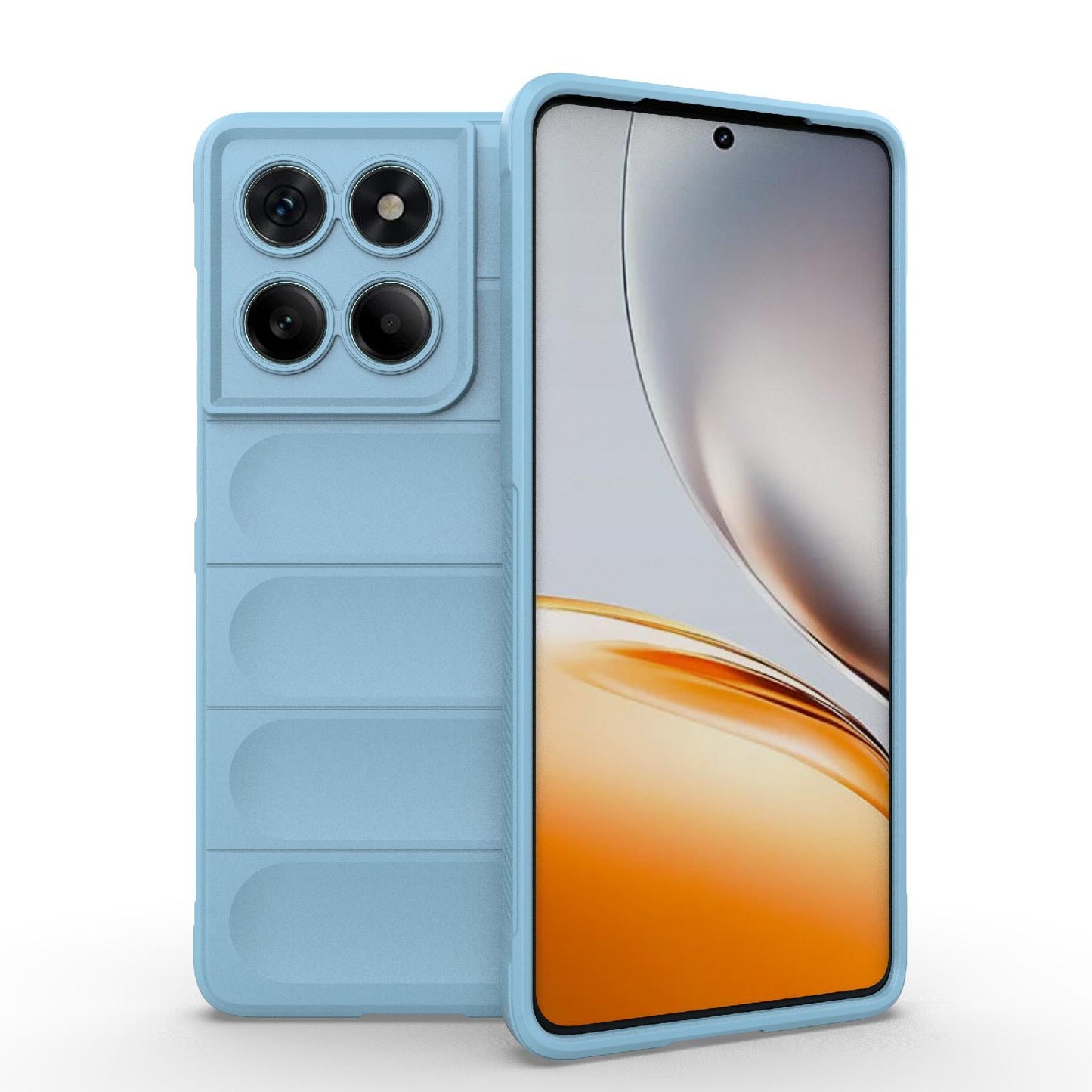 Motorola Edge 60 Fusion 5G Magic Shield TPU + Flannel Protective Phone Case Cover, Shockproof Scratch Resistant