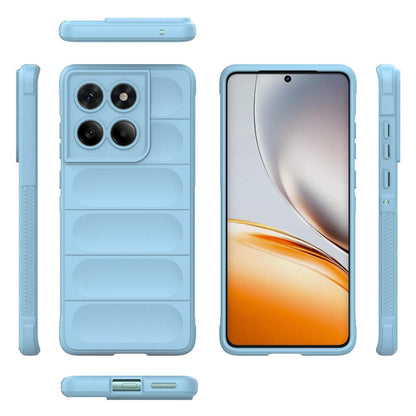 Motorola Edge 60 Fusion 5G Magic Shield TPU + Flannel Protective Phone Case Cover, Shockproof Scratch Resistant