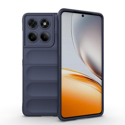 Motorola Edge 60 Fusion 5G Magic Shield TPU + Flannel Protective Phone Case Cover, Shockproof Scratch Resistant