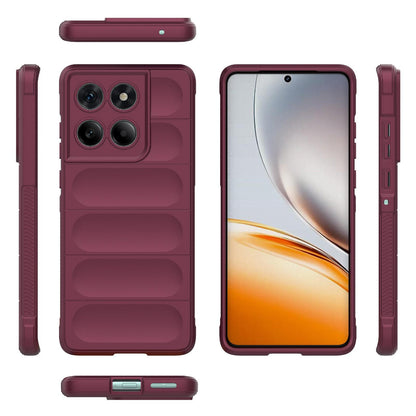 Motorola Edge 60 Fusion 5G Magic Shield TPU + Flannel Protective Phone Case Cover, Shockproof Scratch Resistant