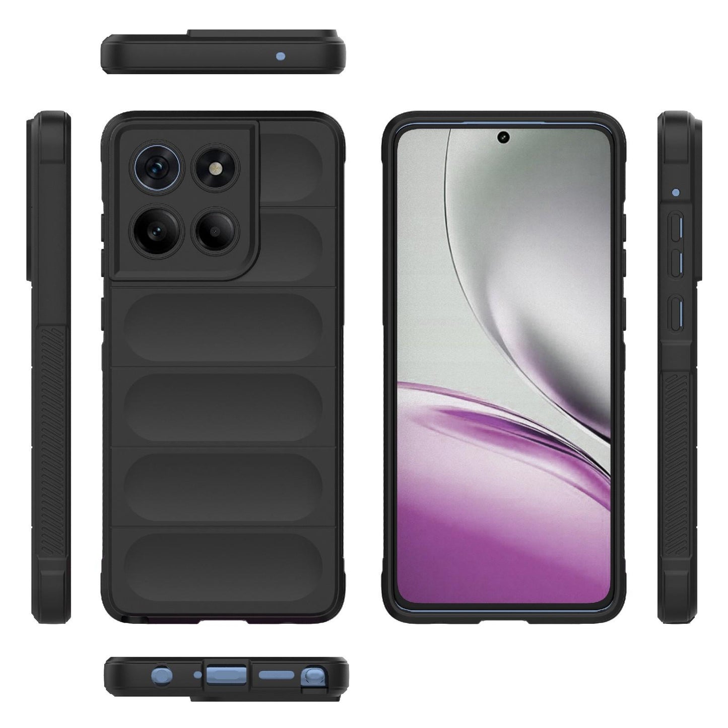 Motorola Edge 60 Stylus 5G Magic Shield TPU + Flannel Protective Phone Case Cover, Shockproof Scratch Resistant