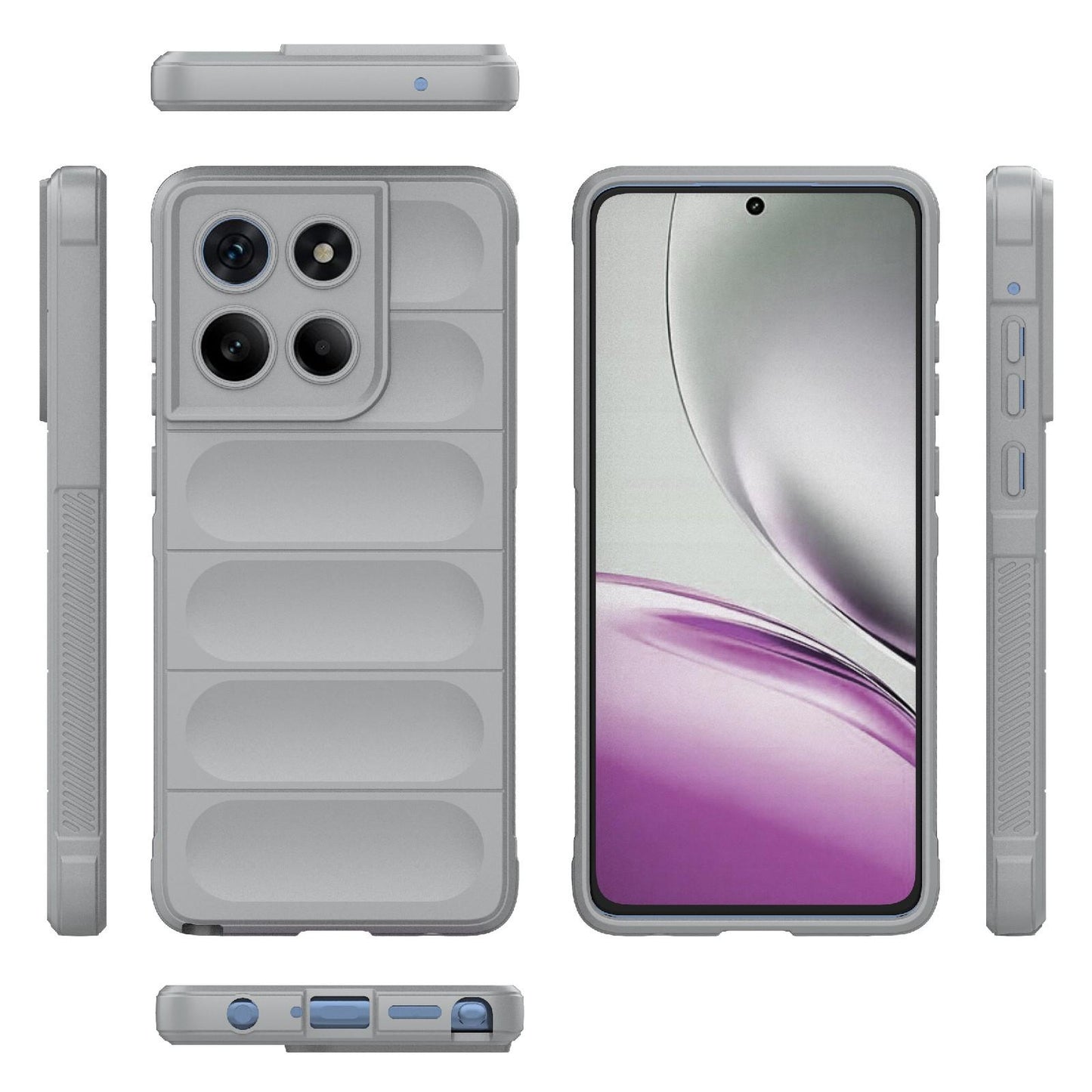 Motorola Edge 60 Stylus 5G Magic Shield TPU + Flannel Protective Phone Case Cover, Shockproof Scratch Resistant