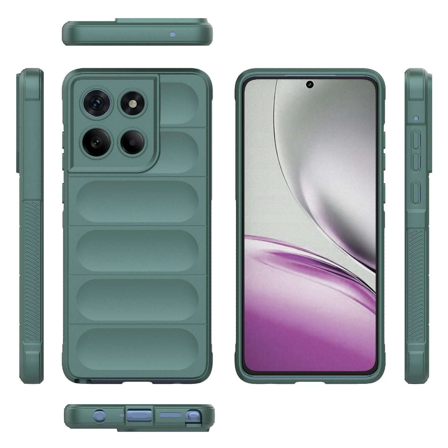 Motorola Edge 60 Stylus 5G Magic Shield TPU + Flannel Protective Phone Case Cover, Shockproof Scratch Resistant