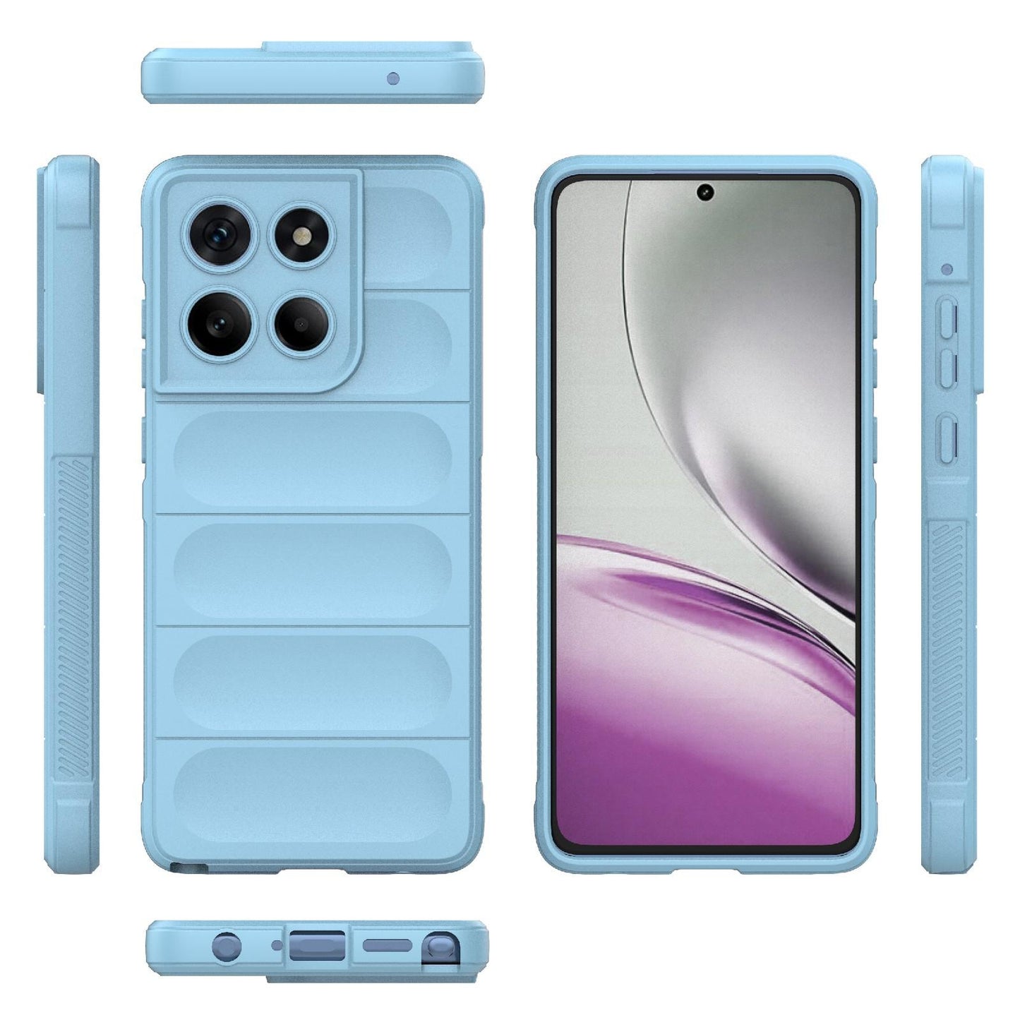 Motorola Edge 60 Stylus 5G Magic Shield TPU + Flannel Protective Phone Case Cover, Shockproof Scratch Resistant