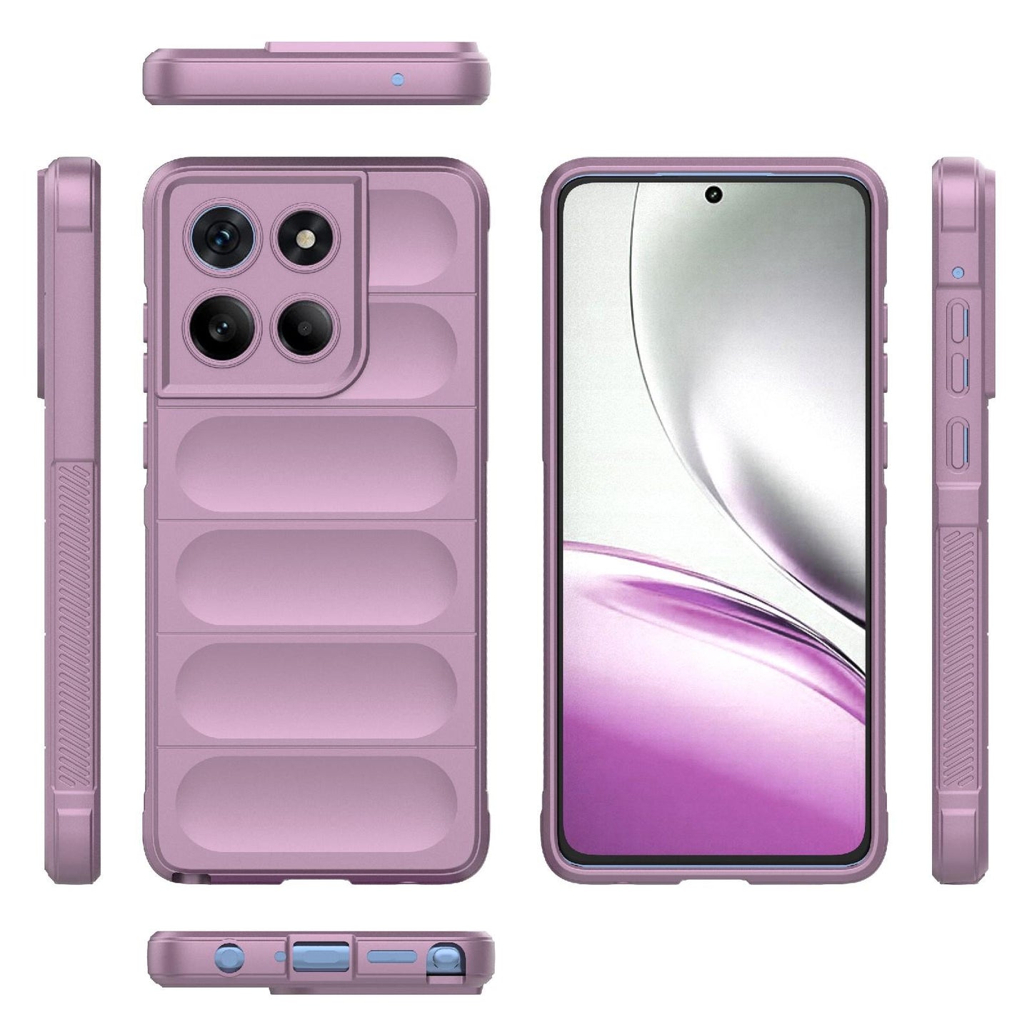 Motorola Edge 60 Stylus 5G Magic Shield TPU + Flannel Protective Phone Case Cover, Shockproof Scratch Resistant