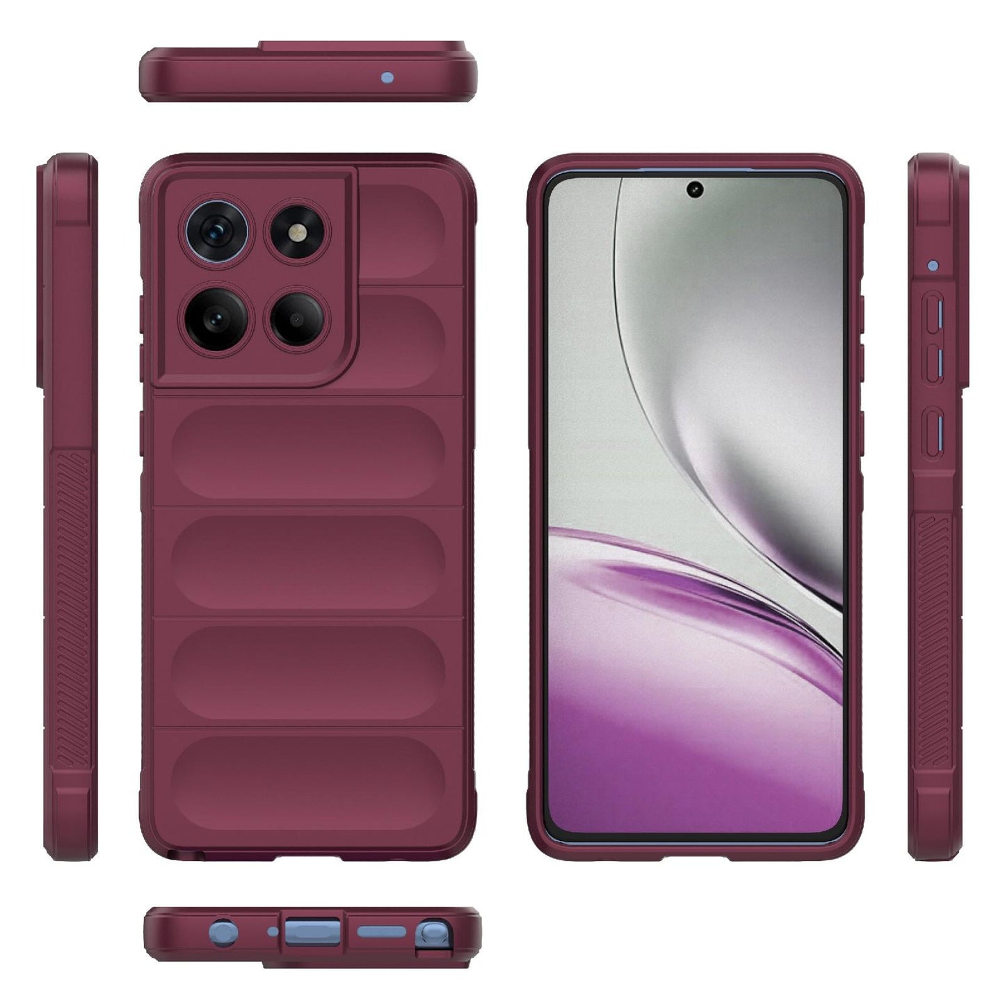 Motorola Edge 60 Stylus 5G Magic Shield TPU + Flannel Protective Phone Case Cover, Shockproof Scratch Resistant
