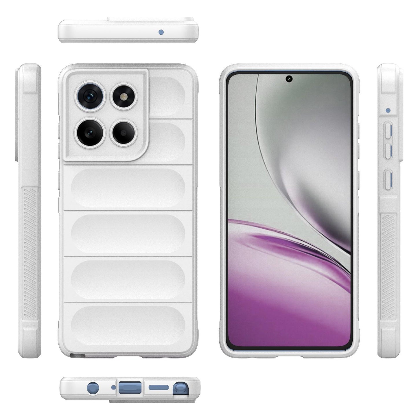 Motorola Edge 60 Stylus 5G Magic Shield TPU + Flannel Protective Phone Case Cover, Shockproof Scratch Resistant