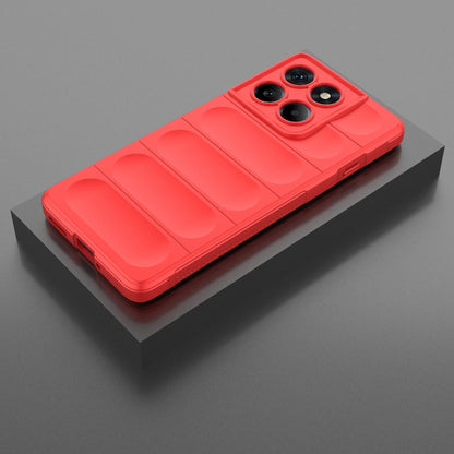 Motorola Edge 60 Pro 5G Magic Shield TPU + Flannel Protective Phone Case Cover, Shockproof Scratch Resistant