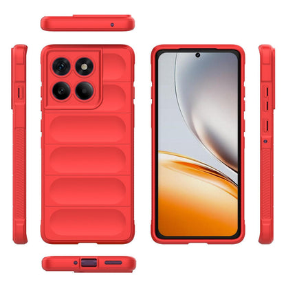 Motorola Edge 60 Pro 5G Magic Shield TPU + Flannel Protective Phone Case Cover, Shockproof Scratch Resistant