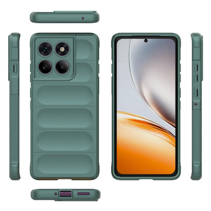 Motorola Edge 60 Pro 5G Magic Shield TPU + Flannel Protective Phone Case Cover, Shockproof Scratch Resistant