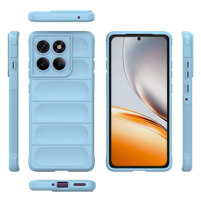 Motorola Edge 60 Pro 5G Magic Shield TPU + Flannel Protective Phone Case Cover, Shockproof Scratch Resistant