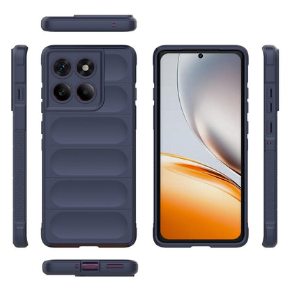 Motorola Edge 60 Pro 5G Magic Shield TPU + Flannel Protective Phone Case Cover, Shockproof Scratch Resistant