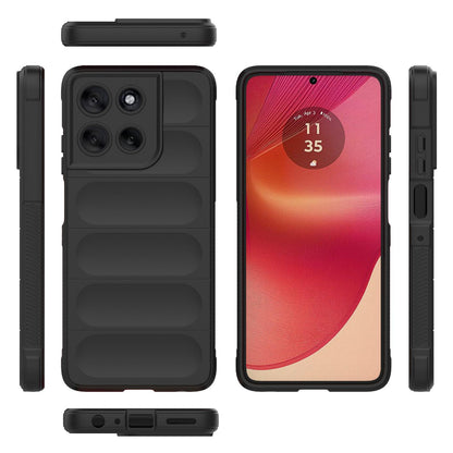 Motorola Moto G56 5G Magic Shield TPU + Flannel Protective Phone Case Cover, Shockproof Scratch Resistant