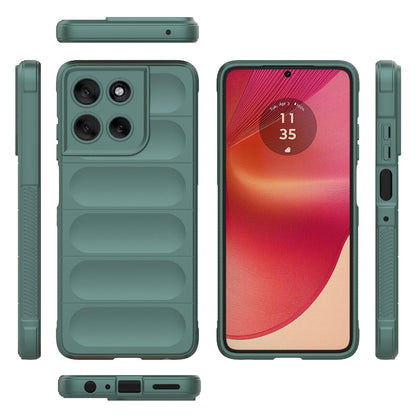 Motorola Moto G56 5G Magic Shield TPU + Flannel Protective Phone Case Cover, Shockproof Scratch Resistant