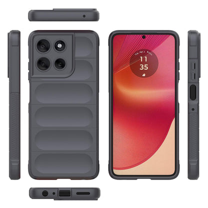 Motorola Moto G56 5G Magic Shield TPU + Flannel Protective Phone Case Cover, Shockproof Scratch Resistant