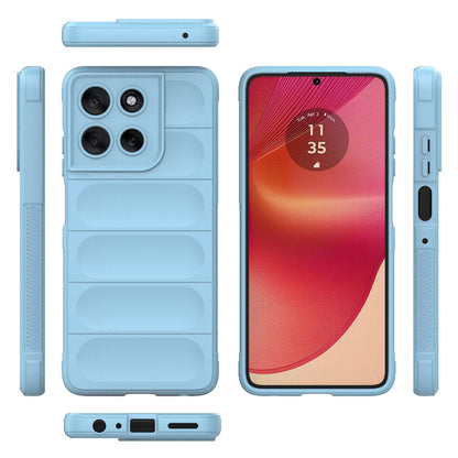 Motorola Moto G56 5G Magic Shield TPU + Flannel Protective Phone Case Cover, Shockproof Scratch Resistant