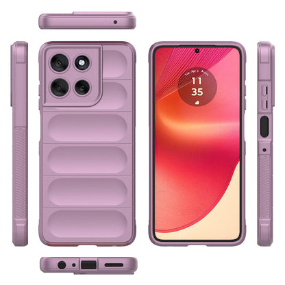Motorola Moto G56 5G Magic Shield TPU + Flannel Protective Phone Case Cover, Shockproof Scratch Resistant